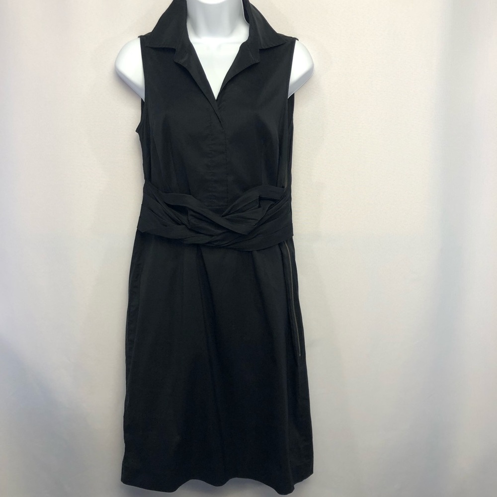 Ann Taylor black collard dress